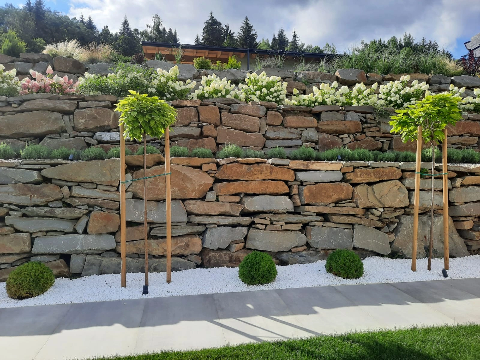 Amenajare peisagistica gradina dupa instalare sistem de irigare si drenaj in Suceava si imprejurimi